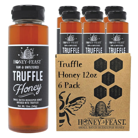 HONEY FEAST New Zealand Manuka Infused Honey with Propolis 12oz - Raw Manuka Honey, Patent Pending Formula, MGO182 Rating, Manuka Honey New Zealand