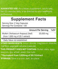 Deal Supplement Mullein Leaf Extract 20000mg 240 Veggie Capsules 4 Month Supply Natural Lung Detox Herbal Supplement Supports Respiratory & Immune Health Non-GMO Vegan