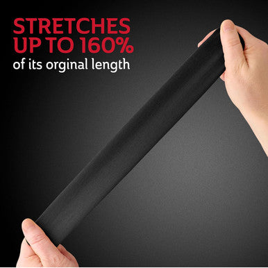 Curad Performance Series IRONMAN Maximum Grip Kinesiology Tape Sweat & Water Resistant Athletic Tape Cotton Elastic Compression Support for Joints & Muscles Black 2 x 10 inches 1 Roll (20 Strips)
