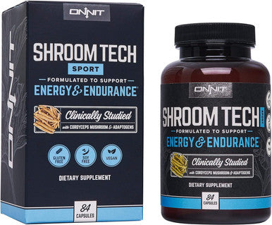Onnit Nootropic Stack - Alpha Brain (30ct) + Shroom Tech Sport (84ct)