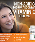 Sodium Ascorbate Non Acidic Vitamin C 1000 Mg Tablets - Gentle On The Stomach - Immune System Booster - Powerful Antioxidant - Non Gmo Vitamin C Supplement, 250 Count