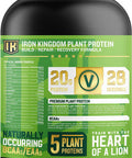 IRON KINGDOM PLANT PROTEIN: PEANUT BUTTER MILKSHAKE, 20g (28 Servings!) 5 Source Blend, Vegan, Soy-Free