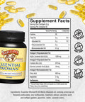 Barlean's Essential Woman Capsules Hormonal Balance Supplement For Women Flaxseed Evening Primrose Oil & Soy Isoflavones Omega 3 6 9 And Gla For Healthy Hair And Skin 120 Count