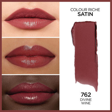 L'Oreal Paris L OrEal Colour Riche Original Creamy Hydrating Satin Lipstick With Argan Oil And Vitamin E Divine Wine 1 Count