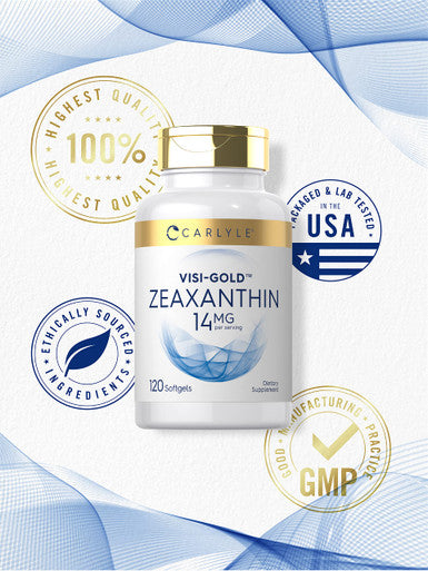 Carlyle Zeaxanthin 14 Mg | 120 Softgels | Supports Eye Health | Non-Gmo, Gluten Free Supplement