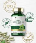 Carlyle Sweet Wormwood 430 mg | 200 Capsules | Non-GMO & Gluten Free