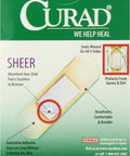 Curad Regular Size Adhesive Bandages Sheer 80-Count Boxes (Pack of 6)