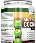 ORGANIC COCONUT OIL Capsules - 180 Softgels - 4000 MG Daily - Cold-Pressed Extra Virgin Coconut Oil - Certified USDA Organic - Great For Hair, Skin And Acne