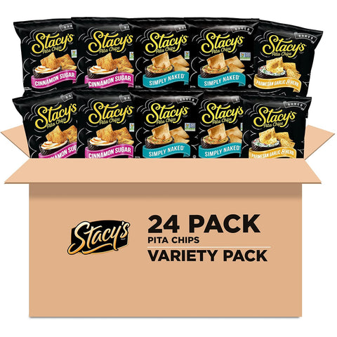 StacyÃƒÂ¢Ã¢â€šÂ¬Ã¢â€žÂ¢s Pita Chips, Cinnamon Sugar, No Artificial Colors or Flavors, 1.5 oz (Pack of 24)