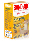 Band-Aid - 5570 Brand Bandages With Neosporin Antibiotic Ointment, Assorted Sizes, 20 Ct