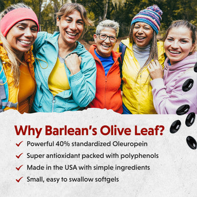 Barlean's Olive Leaf Complex 60 Count (90Mg)