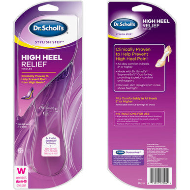 Dr. Scholl'S Stylish Step High Heel Relief Insoles Size 6 - 102 Count (Pack Of 1)