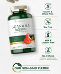 Carlyle Guarana Extract Capsules | 1600mg | 200 Count | Non-GMO Gluten Extract | Naturally Occurring Caffeine