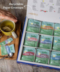 Lazi ka Lazika Herbal Tea Variety Pack Holistic Wellbeing Tea Assortment Tea Sampler Set Assorted Tea Variety Pack with Pyramid Tea Bags Herbal Teas Tea Set 54 Counts