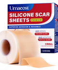 Medical Silicone Scar Tape For Scars: Medical Grade Scar Sheets Reduces The Appearance Of Scars From Surgical Acne Stitches Burns More 1.6"X 120"