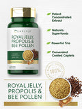 Carlyle Royal Jelly Propolis & Bee Pollen Supplement | 60 Count | Vegetarian, Non-GMO, Gluten Free
