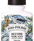 PooPourri BeforeYouGo Toilet Spray Fresh Sea Salt 2 Fl Oz Up to 100 Uses Bathroom Odor Deodorizer with Essential Oils for Home or Work Travel Essentials TSA Approved Size Sea Salt Bergamot