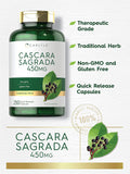 Carlyle Cascara Sagrada Capsules | 450 mg | 250 Count | Herbal Supplement | Non-GMO Gluten