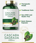 Cascara Sagrada Capsules | 450 Mg | 250 Count | Herbal Supplement | Non-Gmo, Gluten Free | By Carlyle