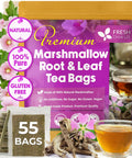 FreshDrinkUS, Premium 75 Mulberry Leaf Tea Bags, 100% Natural & Pure from Mulberry Leaves. Loose Leaf Herbal Tea. Made with Natural Material Tea Bags. No Sugar, No Caffeine, No Gluten, Vegan.