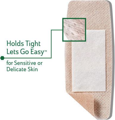 Curad Truly Ouchless Extra Large Silicone Bandages Flexible Fabric 8 count