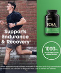Optimum Nutrition Bcaa Capsules Amino Acids Tablets 1000 Mg Of Essential Amino Acids Bcaas With L-Leucine L-Isoleucine And L-Valine Unflavoured Bcaa Supplements 100 Servings 200 Capsules