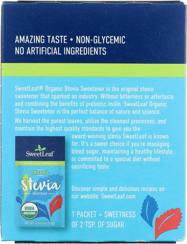 Sweetleaf Organic Stevia Sweetener 70 Count
