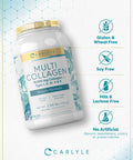 Carlyle Multi Collagen Powder 40 Oz | 10000 Mg | Type I, Ii, Iii, V & X | Collagen Peptides Supplement With Protein | Gluten Free