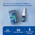 Mommy'S Bliss Baby Probiotic Drops, Daily Gas, Constipation And Colic Symptom Relief + Immune Support, borns & Up, 0.34 Fl Oz (30 Servings), Pack Of 2
