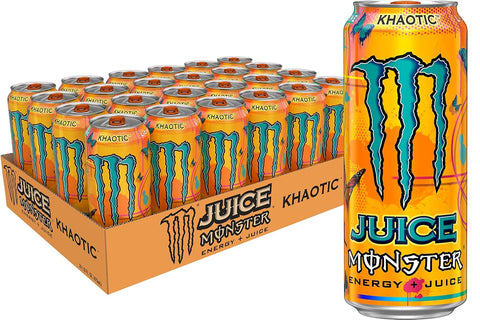 Monster Energy Juice Monster Mango Loco, Energy Drink, 16 Ounce | Energy + Juice, Pack of 15