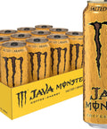 Monster Energy Java Monster Salted Caramel, Coffee + Energy Drink, 15 Fl Oz | Pack of 12