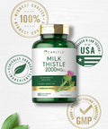 Carlyle Milk Thistle 2000Mg | 180 Capsules | With Dandelion & Yellow Dock | Non-Gmo, Gluten Free