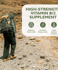 Barefoot Nutrition - B12 Complete High Strength Supplement Methylated B 12 (1000Ãƒâ€šÃ‚Âµg) - with Cofactors Methyl folate (400Ãƒâ€šÃ‚Âµg) & D-Biotin (400Ãƒâ€šÃ‚Âµg) - 60 x 1 A Day Vegan-Friendly Capsules
