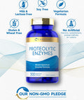 Carlyle Proteolytic Enzymes | 300 Capsules | Systemic Broad Spectrum Supplement | Vegetarian, Non-Gmo & Gluten Free Formula