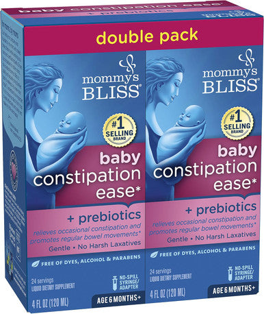 Mommy'S Bliss Constipation Ease + Prebiotics, Relieves Occasional Constipation, Gentle & Safe, No Harsh Laxatives, 4 Fl Oz Bottle (Pack Of 1)