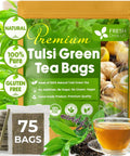 FreshDrinkUS, Premium 120 Mulberry Leaf Tea Bags, 100% Natural & Pure from Mulberry Leaves. Loose Leaf Herbal Tea. Made with Natural Material Tea Bags. No Sugar, No Caffeine, No Gluten, Vegan.