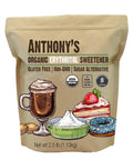 Anthony's Erythritol Granules, 2.5 lb, Non GMO, Sweetener, Keto & Paleo Friendly