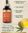 Carlyle Hemp Seed Oil 925000 mcg | Vegetarian Non-GMO Gluten | Cold Pressed