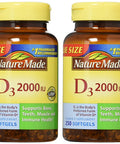 Nature Made Nature Made Vitamin D3 2 000 I.U. Liquid Softgels 250-Count (Pack Of 2)