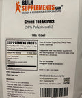 BulkSupplements Green Tea Extract Powder (50% Polyphenols) - Green Tea Supplement for Antioxidants Support - - 500mg , 200 Servings (100 Grams - 3.5 oz)