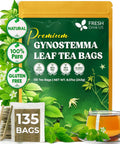 FreshDrinkUS, Premium 120 Mulberry Leaf Tea Bags, 100% Natural & Pure from Mulberry Leaves. Loose Leaf Herbal Tea. Made with Natural Material Tea Bags. No Sugar, No Caffeine, No Gluten, Vegan.