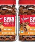 Fisher Oven Roasted Never Fried Deluxe Mixed Nuts 24 Ounces (Pack of 1) Almonds Cashews Pecans Pistachios Healthy Snacks for Adults Made With Sea Salt No Added Oil Trail Mix Gluten