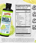 Barlean's Omega Swirl Ultra High Potency Omega-3 Fish Oil Supplement Key Lime 16 Fl Oz
