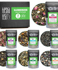 Tiesta Tea - 7 Green Teas Dry Flight Sampler Medium Caffeine Hot & Iced Tea Premium Loose Leaf Tea Sample with Green Tea Blends - 7 Resealable Sample Pouches