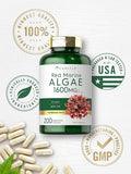 Carlyle Red Marine Algae 1600mg | 200 Capsules | Vegetarian Supplement | Non-GMO Gluten