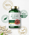 Carlyle Red Marine Algae 1600Mg | 200 Capsules | Vegetarian Supplement | Non-Gmo, Gluten Free
