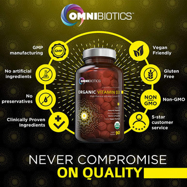 Organic Vitamin D3 5000 IU | 100% Vegan High-Potency Immune Support | Promotes Bone & Muscle Health | 90 Tablets (Unflavored)