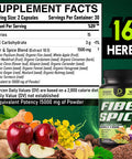 16In1 Fiber And Spice Supplement & Advanced Immune Support - 15000Mg With Organic Psyllium, Whole Apple, Flax Seed & More