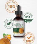 Carlyle Liquid Turmeric And Ginger Supplement | 2 Fl Oz | With Black Pepper | Vegan, Non-Gmo, Gluten Free