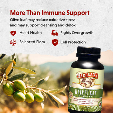 Barlean's Olive Leaf Complex 60 Count (90Mg)